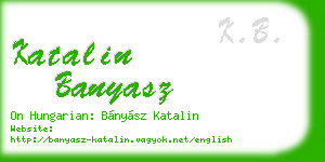 katalin banyasz business card