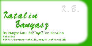 katalin banyasz business card